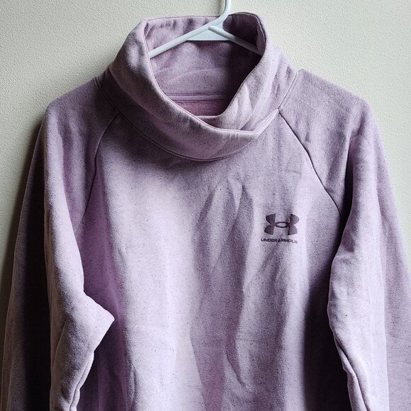 Under Armour Lavender Cowl Neck Cropped Sweatshirt Size XL - Picture 5 of 14